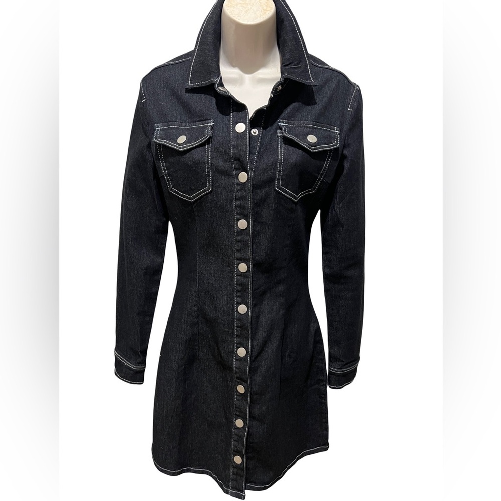 Missguided denim dress.  Size 4 long